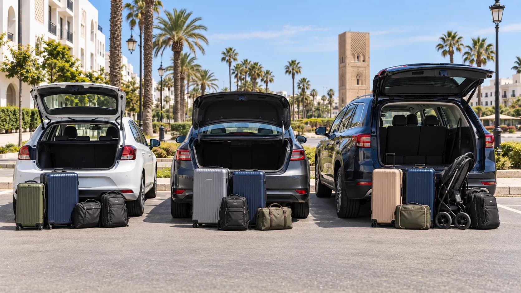 How Much Luggage Fits in a Rental Car? Rabat Vehicle Size Guide